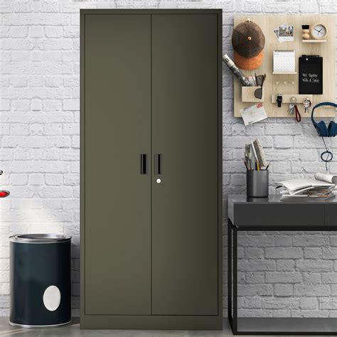 metal storage cabinet with doors